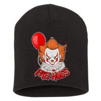 Free Hugs Scary Clown Funny Short Acrylic Beanie