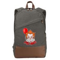 Free Hugs Scary Clown Funny Cotton Canvas Backpack
