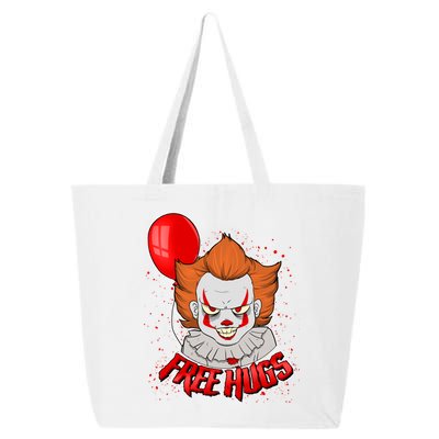 Free Hugs Scary Clown Funny 25L Jumbo Tote