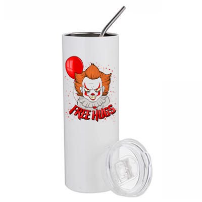 Free Hugs Scary Clown Funny Stainless Steel Tumbler