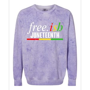 Free-ish Juneteenth Colorblast Crewneck Sweatshirt