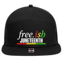 Free-ish Juneteenth 7 Panel Mesh Trucker Snapback Hat