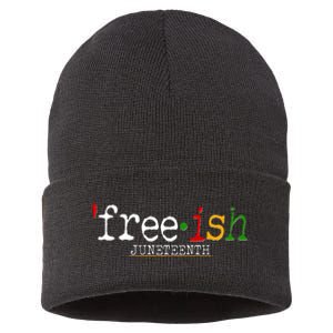 Free-ish Juneteenth June 19 1865 African American History Sustainable Knit Beanie