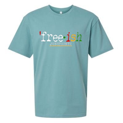 Free-ish Juneteenth June 19 1865 African American History Sueded Cloud Jersey T-Shirt