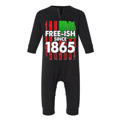 Free-ish Since 1865 Juneteenth Infant Fleece One Piece