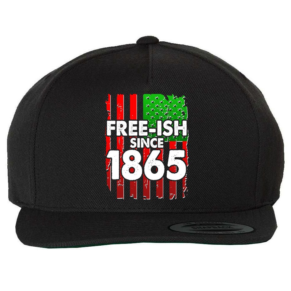 Free-ish Since 1865 Juneteenth Wool Snapback Cap