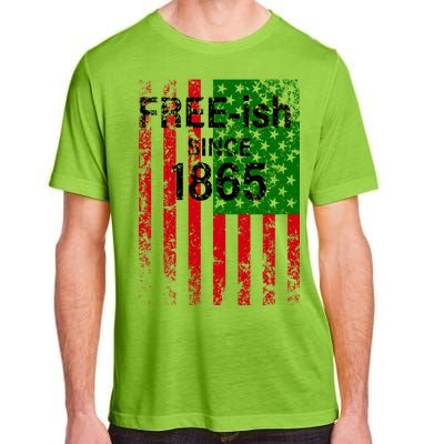 Free-ish Since 1865 Juneteenth Day Flag Black Pride Adult ChromaSoft Performance T-Shirt