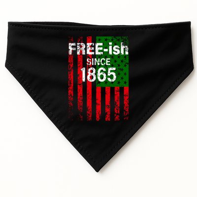 Free-ish Since 1865 Juneteenth Day Flag Black Pride USA-Made Doggie Bandana