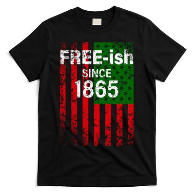 Free-ish Since 1865 Juneteenth Day Flag Black Pride T-Shirt