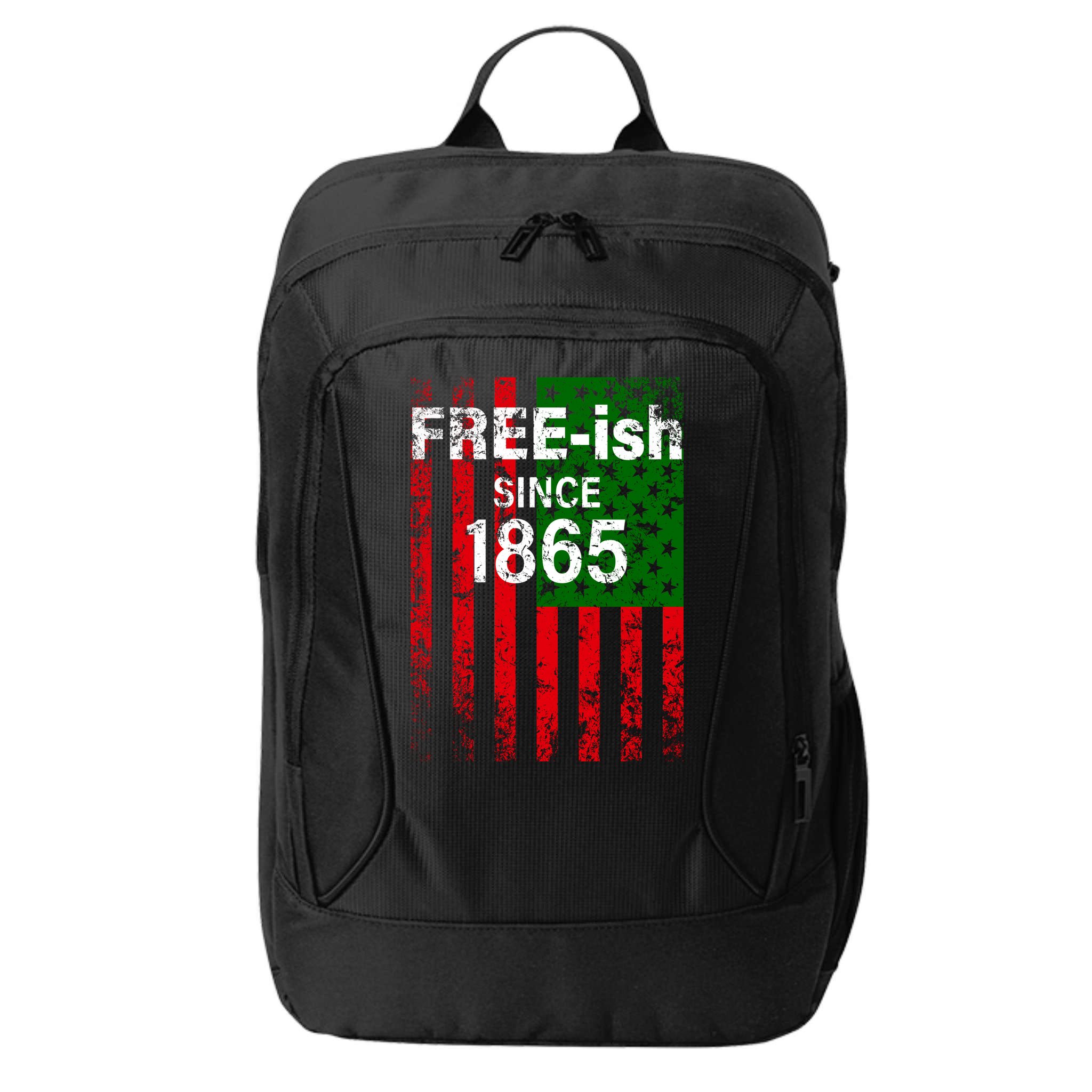 Free-ish Since 1865 Juneteenth Day Flag Black Pride City Backpack