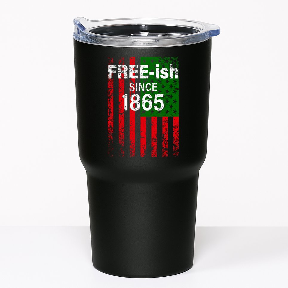 Free-ish Since 1865 Juneteenth Day Flag Black Pride Tumbler