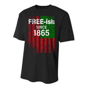 Free-ish Since 1865 Juneteenth Day Flag Black Pride Youth Performance Sprint T-Shirt