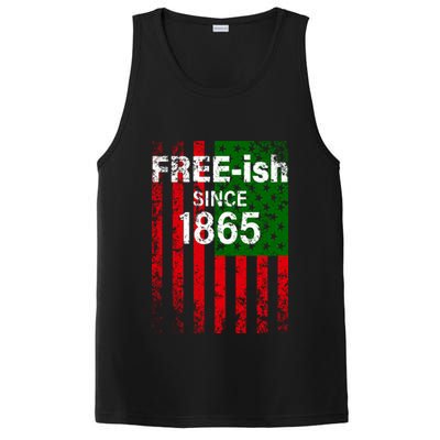 Free-ish Since 1865 Juneteenth Day Flag Black Pride PosiCharge Competitor Tank