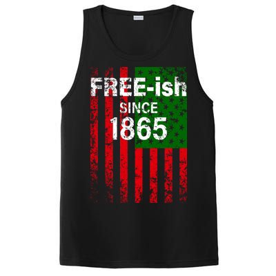 Free-ish Since 1865 Juneteenth Day Flag Black Pride PosiCharge Competitor Tank