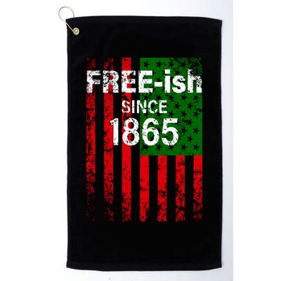 Free-ish Since 1865 Juneteenth Day Flag Black Pride Golf Towel