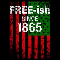 Free-ish Since 1865 Juneteenth Day Flag Black Pride Zip Tote Bag