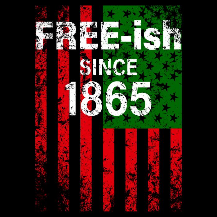 Free-ish Since 1865 Juneteenth Day Flag Black Pride Zip Tote Bag