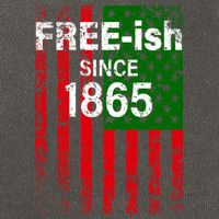Free-ish Since 1865 Juneteenth Day Flag Black Pride Cotton Canvas Backpack