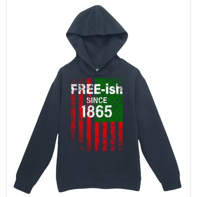 Free-ish Since 1865 Juneteenth Day Flag Black Pride Urban Pullover Hoodie