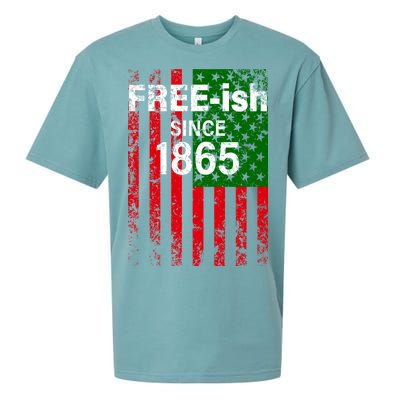 Free-ish Since 1865 Juneteenth Day Flag Black Pride Sueded Cloud Jersey T-Shirt