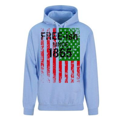 Free-ish Since 1865 Juneteenth Day Flag Black Pride Unisex Surf Hoodie