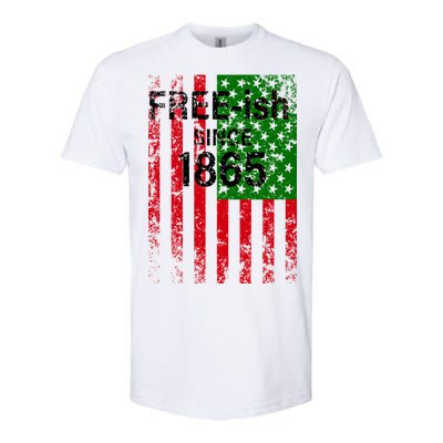 Free-ish Since 1865 Juneteenth Day Flag Black Pride Softstyle CVC T-Shirt