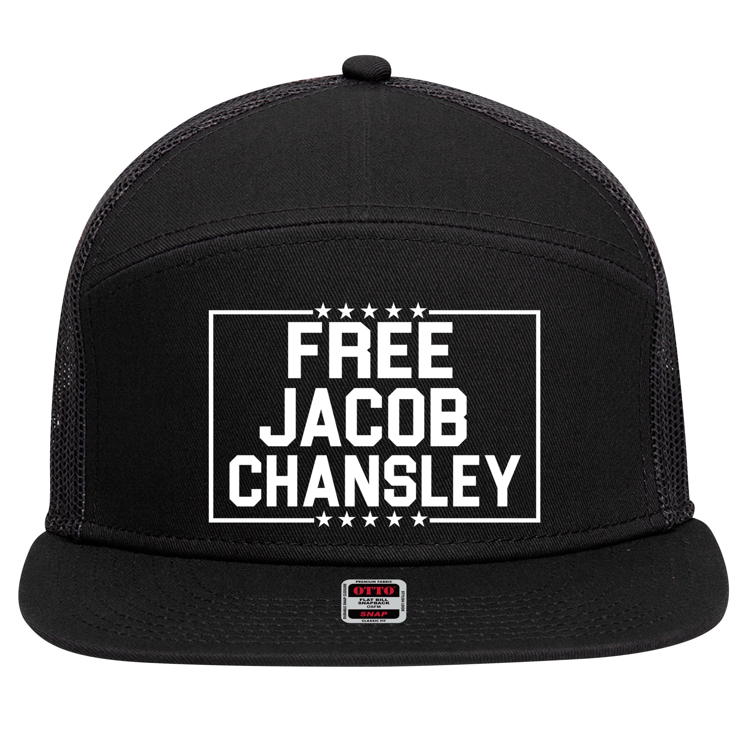 Free Jacob Chansley 7 Panel Mesh Trucker Snapback Hat
