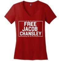Free Jacob Chansley Women's V-Neck T-Shirt