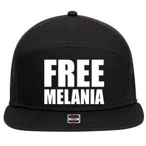 Free Melania Bold Text 7 Panel Mesh Trucker Snapback Hat