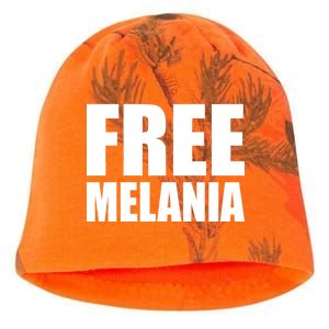 Free Melania Bold Text Kati - Camo Knit Beanie