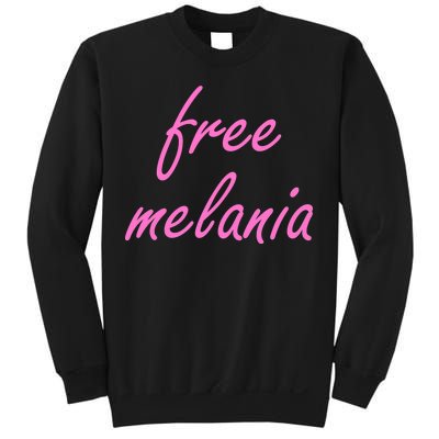 Free Melania Pink Script Logo Sweatshirt