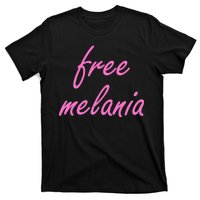 Free Melania Pink Script Logo T-Shirt