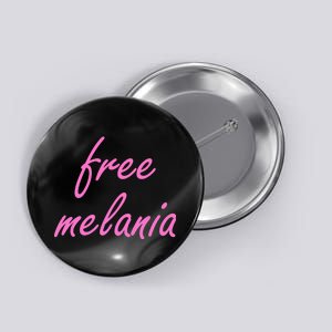 Free Melania Pink Script Logo Button