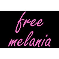 Free Melania Pink Script Logo Bumper Sticker