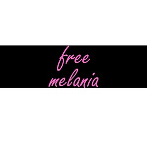 Free Melania Pink Script Logo Bumper Sticker