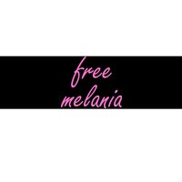 Free Melania Pink Script Logo Bumper Sticker