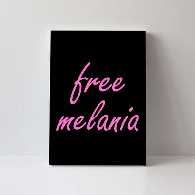 Free Melania Pink Script Logo Canvas