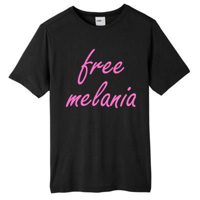 Free Melania Pink Script Logo Tall Fusion ChromaSoft Performance T-Shirt