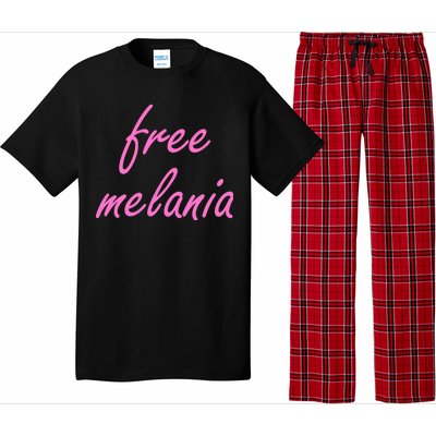 Free Melania Pink Script Logo Pajama Set