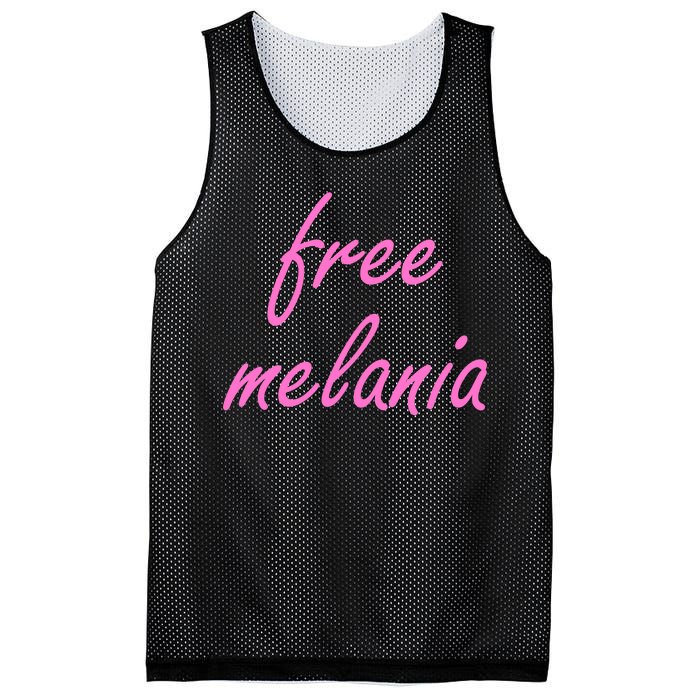 Free Melania Pink Script Logo Mesh Reversible Basketball Jersey Tank