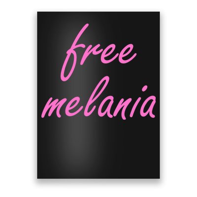 Free Melania Pink Script Logo Poster