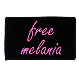 Free Melania Pink Script Logo Microfiber Hand Towel