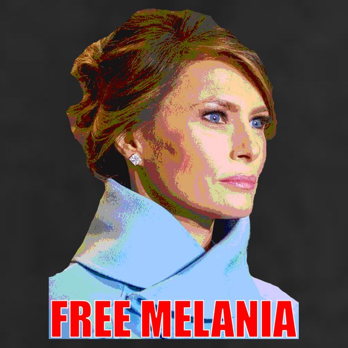 Free Melania Red Photo 11oz C Handle Ceramic Mug