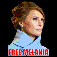Free Melania Red Photo Wool Snapback Cap