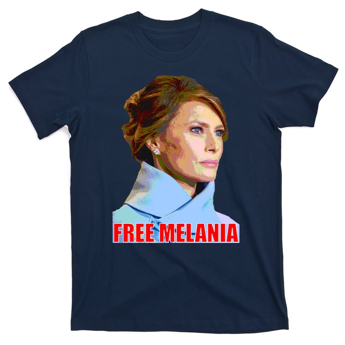 Free Melania Red Photo T-Shirt