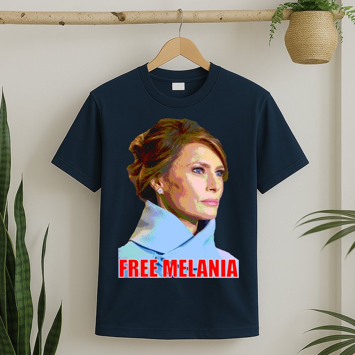 Free Melania Red Photo T-Shirt