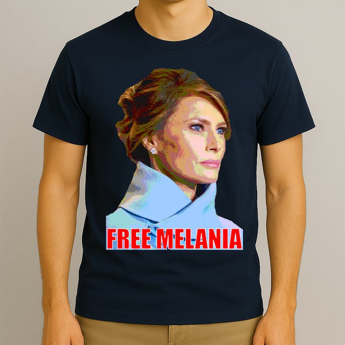 Free Melania Red Photo T-Shirt