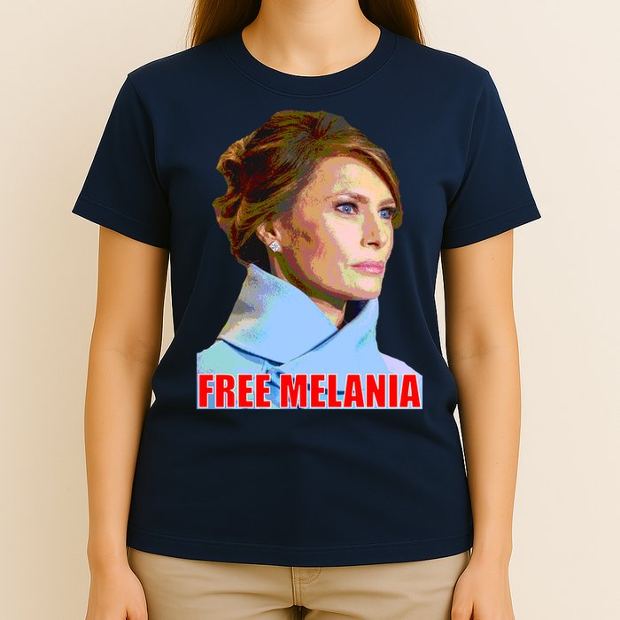 Free Melania Red Photo T-Shirt
