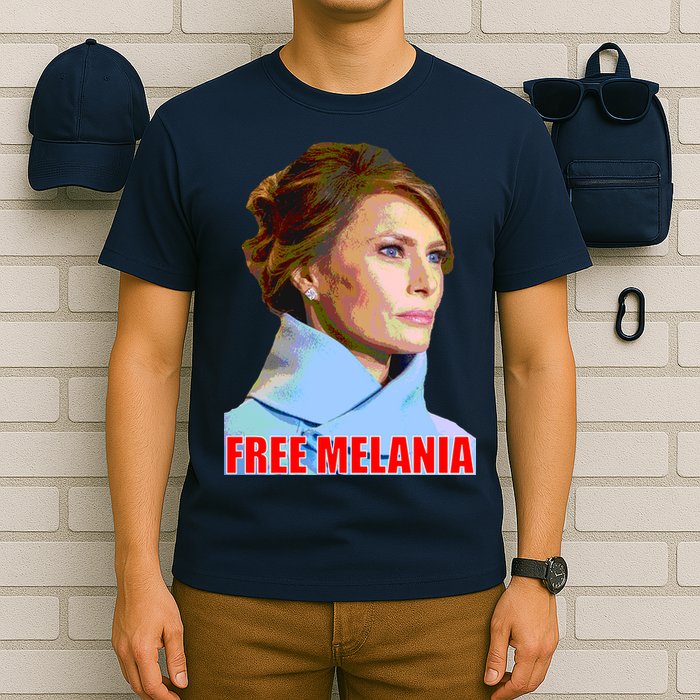 Free Melania Red Photo T-Shirt