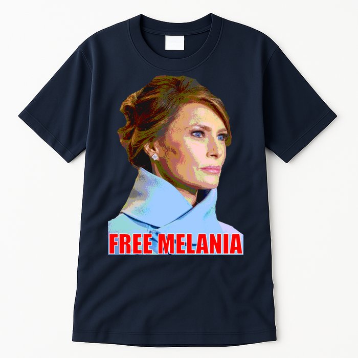 Free Melania Red Photo Tall T-Shirt